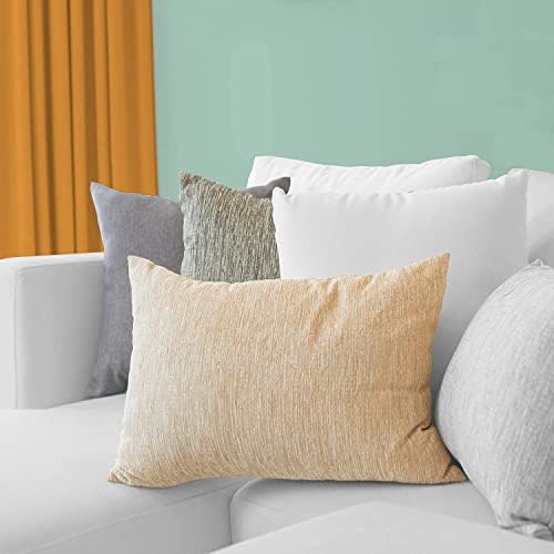 Acanva Throw Pillow Stuffer umetci dekorativni pravougaonik Premium Sham formira jastuk za sofu kauč stolica, 16x26 Inch, bijela 4 Count