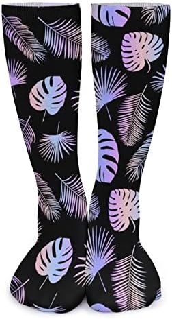 WEEDKEYCAT boja palminog lišća debelih čarapa novost Funny Print grafički Casual toplo Mid Tube čarape za
