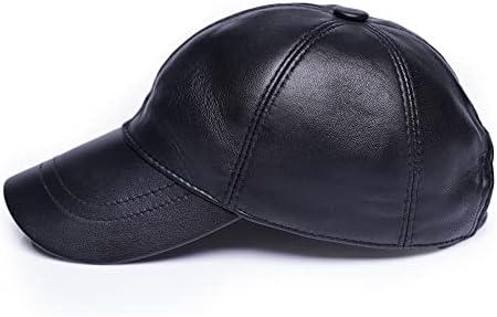 Mumcuova kožna bejzbol kapa ovčja koža Podesiva klasična sudija Snapback Tata šešir