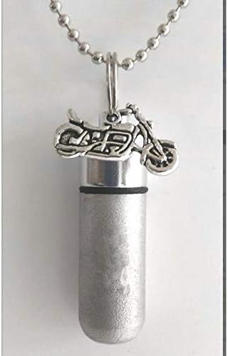 Motocikl urna ogrlica - muški kremiranje nakit privjesak za pepeo voljene osobe,spomen nakit, Nakit