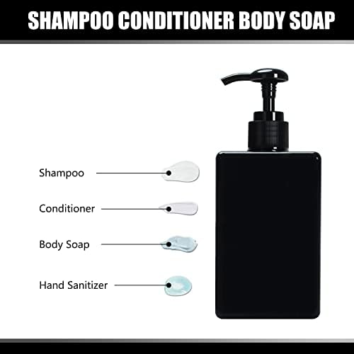 Šampon regenerator bočice, YACEYACE 2kom 9.5 Oz šampon bočice sa pumpama prazan tuš Repillable dozator šampon dozator tuš sapun dozator kupatilo Tuš dozatori