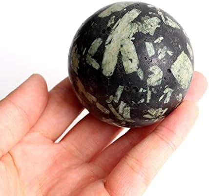Qiaononi ZD1226 1pc 40-60mm Prirodni medicinski kamen Crystal Ball Spherherl štand Polirani globusni ukras
