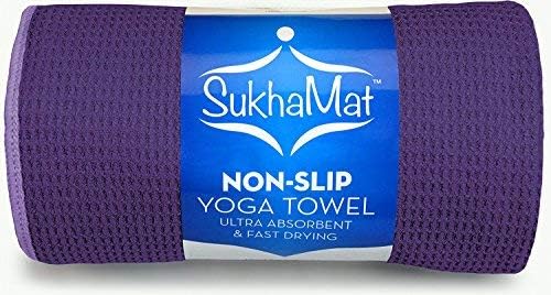 Sukhamat Hot Yoga ručnik za ljepljive tkane matrice ne klizanje joga ručnik, ultra upijajući, brz