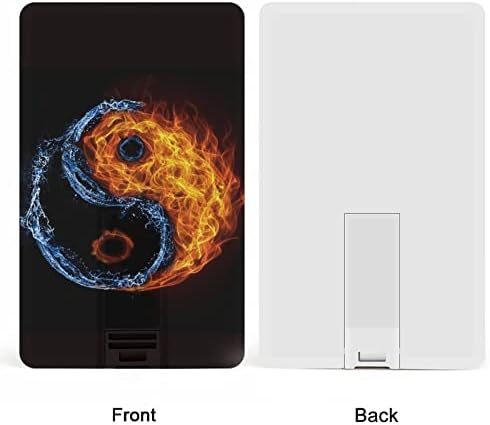 Vodeni vatra Yin Yin USB Flash pogon Personalizirana kreditna kartica Pogonski memorijski stick USB ključni pokloni