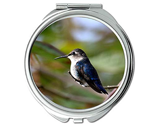 Ogledalo, okruglo ogledalo, džepno ogledalo pčelinjeg kolibrija,1 X 2x uvećanje