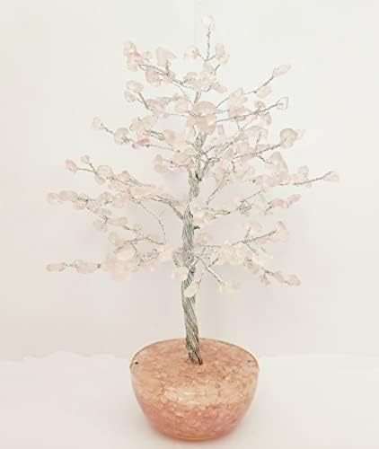 Nidesh izlečenje Kristalno drvo ruže Kvarcna čakra stabla života Bonsai novac drvo srebrne žice Orgone Bowl Base Reiki Crystal Pokloni ukrasi Pozitivna sredstva za punjenje, Metafizički balansiranje