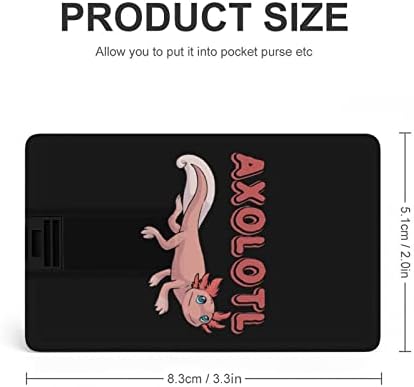 Slatki crtani Axolotl USB 2.0 Flash-Drives Memory Stick Credit Card Stick
