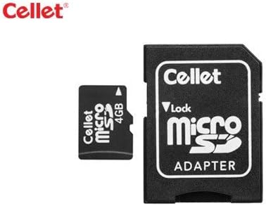 Cellet 4GB MicroSD za narandžastu Monte Carlo Smartphone prilagođene flash memorije, high-speed prijenos, plug and play, sa pune veličine SD Adapter.