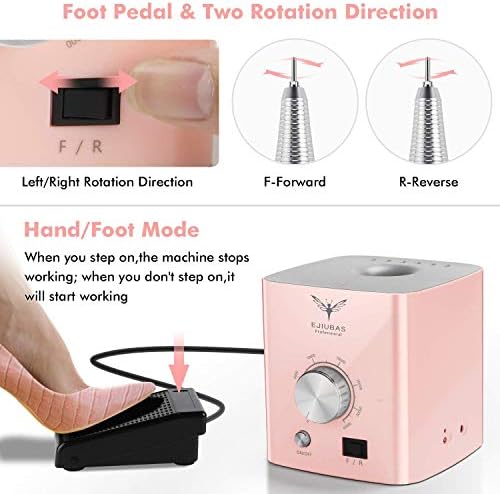 Bušilice za nokte za akrilne nokte-Ejiubas Mašina za bušenje noktiju profesionalna bušilica za nokte