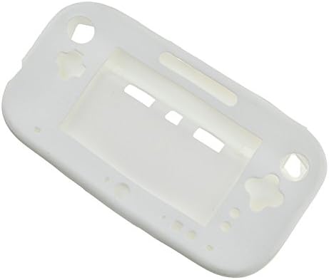 Meka gumeni silikonski zaštitni poklopac kože za Nintendo Wiiu Controller White