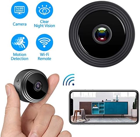 POROPL Mini kamera, 1080p HD sigurnosne kamere Hiddens Kamera bežična Vanjska unutrašnja WiFi kućna mikro