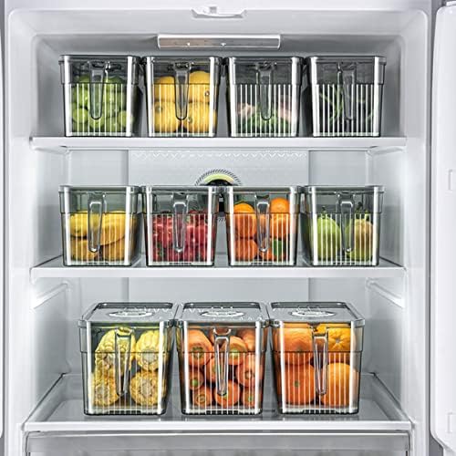 Wdhomlt frižider Organizator kante frižider Organizator slučaj sa uklonjivim odvodnim pločama frižider