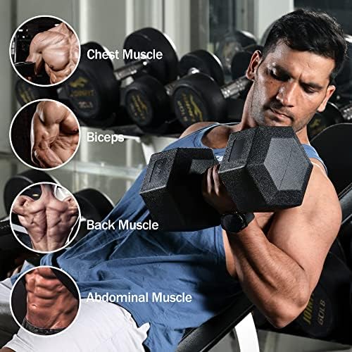 Američke zalihe 44 lbs Tegovi set bučica, vinilni par bušilica za kućne teretane Muškarci Žene Body Workout i zgrada mišića