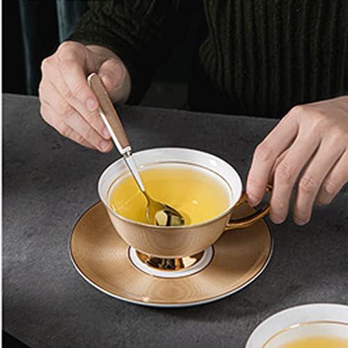 Trexd Bone Kina Cup kafe kosući kašika Set Keramički vrhunsko porculan čaj za čaj Cafe Party Party