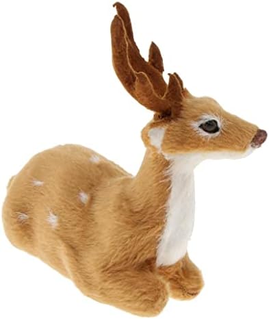 Almencla paket od 2 simulacije laganja Sika Elk životinjski model Figurine dom