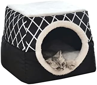Samozagrijavajuća pećina za mačke - zatvorena kuća za mačke-Mat jastuk za krevet 1 za Kućni