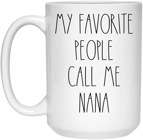 Nana - Moji omiljeni ljudi me zovu Nana šolja za kafu, inspirisana Nana Rae Dunn, Rae Dunn stil, rođendan-sretan