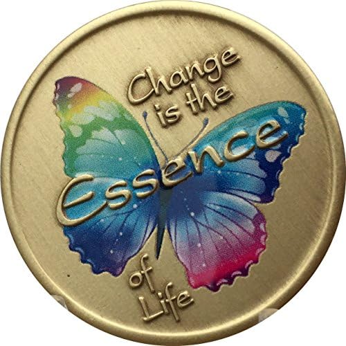 RecoveryChip promjena je suština života boja Rainbow Butterfly medaljon predaje čipa