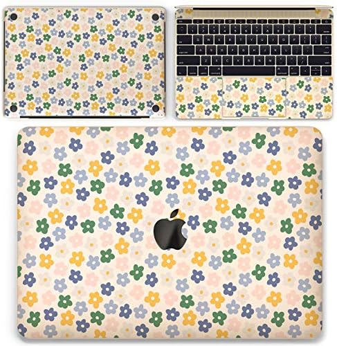 Vinil čista koža Kompatibilna s MacBook Pro 13 2019 Pro 16 2020 MAC Air 13 2018 Retina 15 Air 11 Mac 12 cvijeće