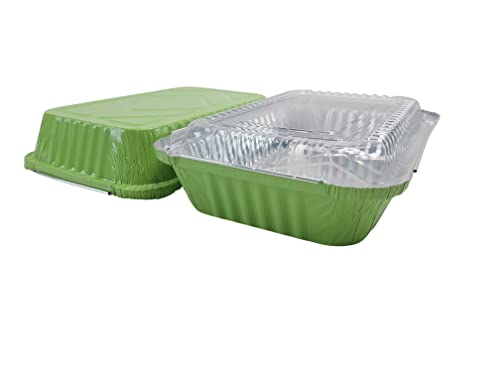 Kuhinja u boji 1-1/2 funte plitke posude za poneti / posude za skladištenje hrane sa plastičnim poklopcem
