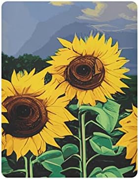 Alaza Sunflower cvijet zalaska sunčeve listove za bassinet za dječake Djevojke Djevojke Toddler, mini veličine