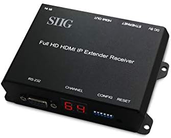 SIIG 1080p HDMI Extender preko IP-a sa IR-om, RS-232, lokalnoj petlji - RX, primite HDMI preko PoE mrežnog prekidača, matrice podesive, stereo zvuk, stereo zvuk, stereo audio, nisku kašnjenje. TX jedinica prodana zasebno