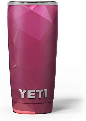 Dizajn Skinz Pink Geometric V16 - Koža Decal Vinil Wrap komplet Kompatibilan je s Yeti Rambler Cooler