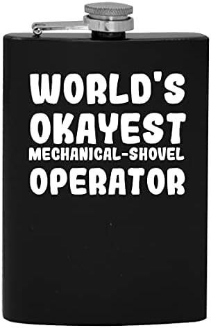 Svjetski Okajest mehanički-operater lopatom - 8oz Hip tikvica za piće alkohola