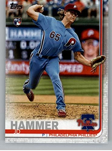 2019 Ažuriranje topps US27 JD Hammer RC Rookie Philadelphia Phillies MLB bejzbol trgovačka kartica