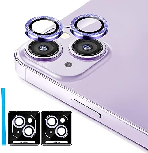 Jeluse [3x2 Pack] zaštita sočiva kamere za 14 Pro Max za 14 Pro, 9h kaljeno staklo zaštitni poklopac ekrana
