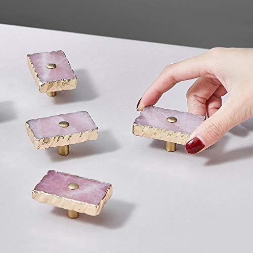 SDGH Prirodni kristalni mesingani ručak Nordijski jednostavan fitings nameštaja ormarići ladice na vratima bakrene ružičaste ružičaste dugme