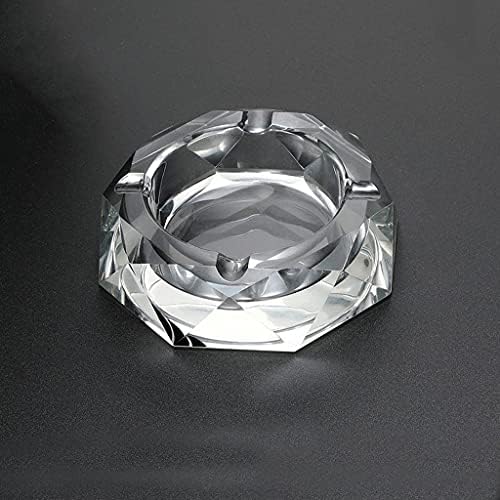 Lukeo Nordic Dom i ured Popularni dijamantski kristalno stakleno pepeani prijenosni ukrasni ashtrajni držač pepeljara