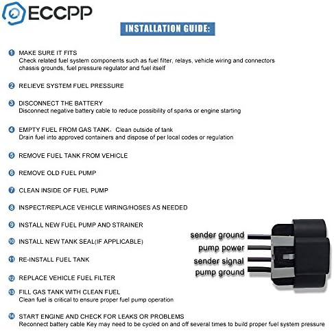 ECCPP zamjena za Novu dizel pumpu za gorivo sa instalacijskim kompletom za 1998-2003 za Ford V8 7.3 L E2236