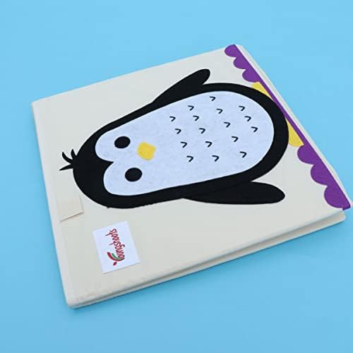 Cabilock Organizator za čuvanje dječijih igračaka 1 kom kutija Dječija Xxcm Odjeća Penguin igračka-knjiga za