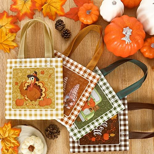 Anydesign jesen višekratna poklon torba bundeva Turska Gnome Tote Torbe sa ručkama jesenska torba