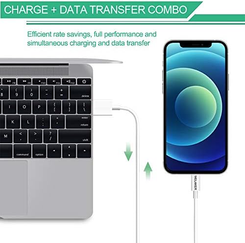 iPhone Charger, WELAKER 2 paket 6ft Gromobranski kabl za prenos podataka kabl za sinhronizaciju sa 2 porta