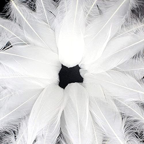 Zamihalaa 20 / 100pcs Fluffy guska bijelo perje Plumas DIY perje za nakit Izrada šešira dekoracija