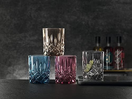 Nachtmann Noblesse kolekcija 4 čaša za viski, napravljena od finog kristalnog stakla, čaša za burbon, viski,