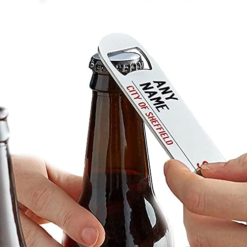 Personalizirani nosač za trkač, odgovarajući otvarač za boce i 4 x pića Poklon set | Pivski pokloni Početna Bara
