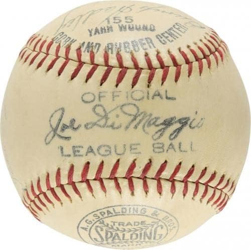Lou Gehrig 1939 New York Yankees World Series TEAMS TEMS potpisao bejzbol PSA - autogramirani bejzbol