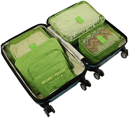 Sherchpry 6pcs Pakovanje odjeće za pohranu odjeće Torbe za pohranu Organizator za skladištenje za odjeću Travel Pakiranje torbe za odjeću Organizatori za prtljag Šest komada set Travel torba Organizator