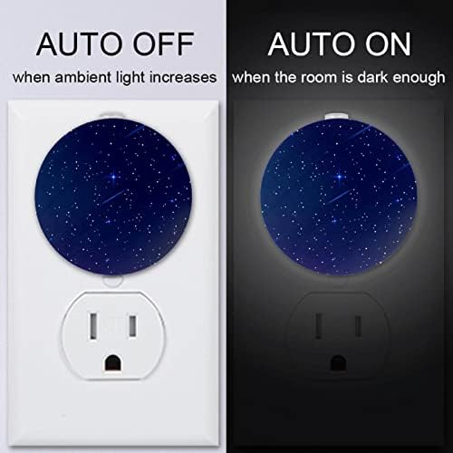 2 paketa Plug-in Nightlight LED Night Light Galaxy Stars sa senzorom sumrak-to-Dawn za dečiju sobu, dečiju sobu, kuhinju, hodnik
