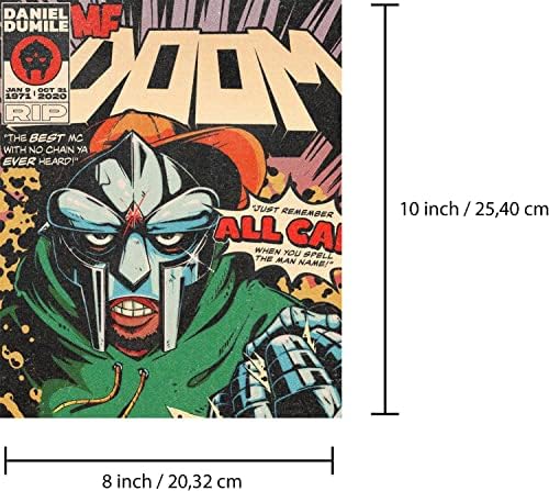 JOKIMAL Mf Doom Poster Set od 6 platnenih postera platneni Print zidna Umjetnost potpisan ograničeni Posteri omot
