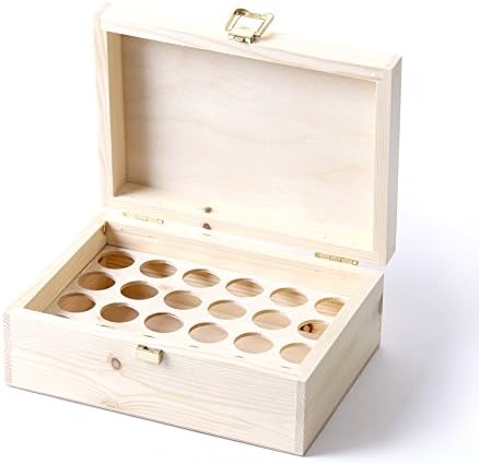 Mistični trenuci Drvena aromaterapija Poklon kutija prazan, ali mogu držati staklene boce 24 x 10ml 24 x 10ml