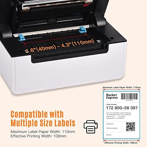 Printer Desktop Thermal Label Printer za 4x6 paket isporuke sve u jednom proizvođač etiketa 180mm