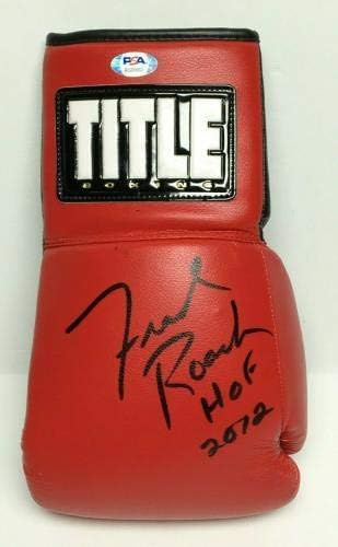 Freddie Roach potpisao Red Title bokserska rukavica *Pacquiao HOF 2012 PSA AG85662 - bokserske