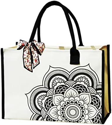 SANCABA personalizirane platnene torbe za višekratnu upotrebu torba za namirnice ,torba za plažu,poklon za žene, mamu, učitelje, prijatelje, djeveruše