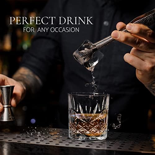 Whisky naočare Set od 4 sa elegantnom poklon kutijom-10 oz čaša za koktel za Burbon, Scotch, konjak, naočare