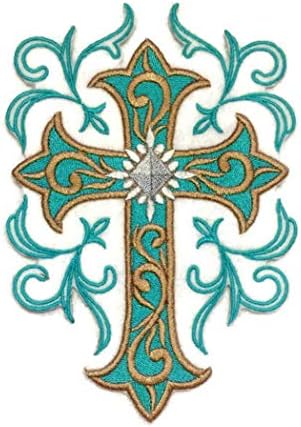 [Custom] Sveti sveti Cross s prirodnim nagradama [Cross i Filigranski vrtlozi] Vezvo željezo na / sew flatch