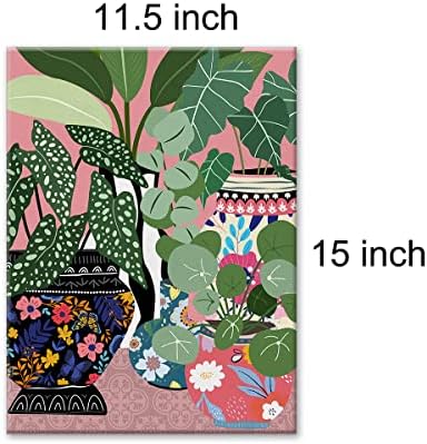 Moiol Antique Vases Botanička platna Zidna umjetnost, kuća postrojenje za ispis uokvireni poster 12 x 15 inčni ukras za slikanje za kupatilo za kupatilo za unutrašnje sobe Kupatilo
